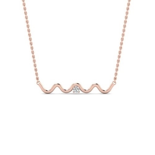 תליון יהלום סוליטר מעוצב