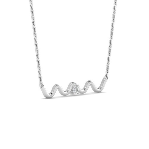 תליון יהלום סוליטר מעוצב